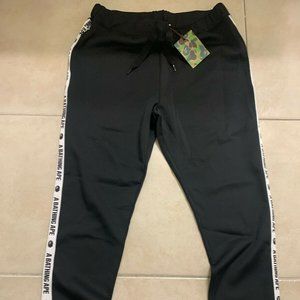 A Bathing Ape Track Pants Black | Mens Sz: XL